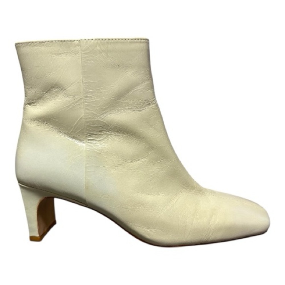 MANGO Cream Ankle Boots